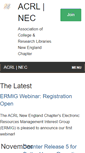 Mobile Screenshot of acrlnec.org