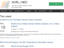 Tablet Screenshot of cdig.acrlnec.org